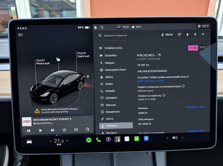 Tesla Model 3 Long Range RWD 208 kW – fotografie 20 z 27